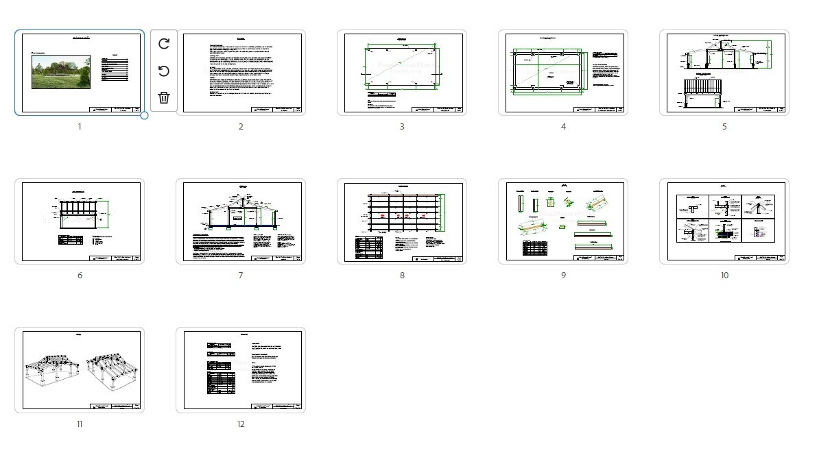 Pole Barn Pavilion Plans with Double Lean