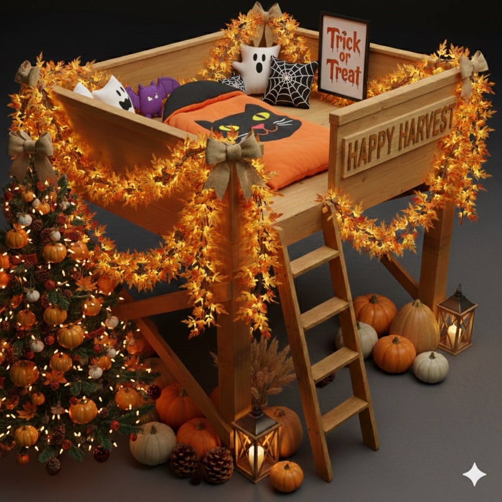 DIY 8ft x 7ft Loft Bed /Storage Platform Plans – Lightweight Space-Saving Design