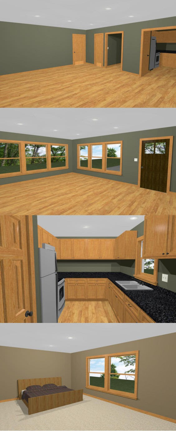 56×48 2 RV Garage – 1 Bedr 1 Bath – 2,649 sq ft – PDF Floor Plan – Model 1F