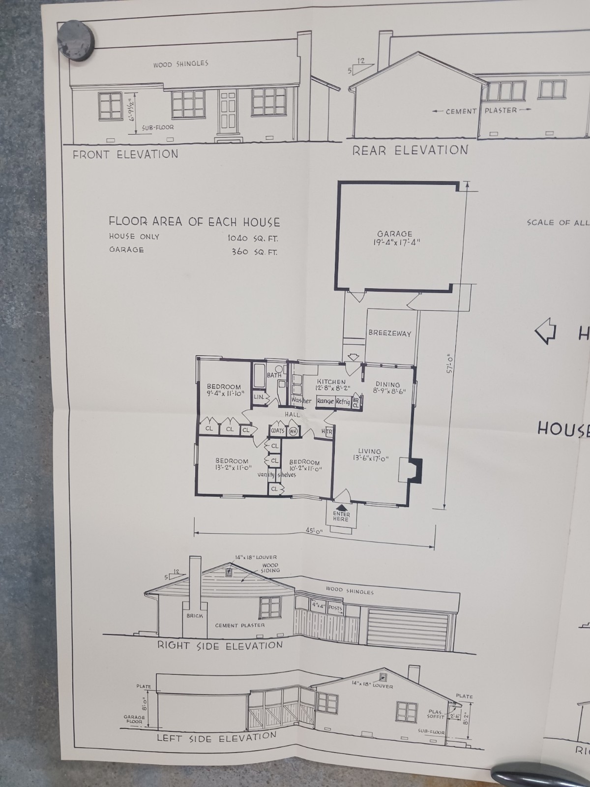 VTG Panorama Houses Wurdeman & Becket Good Housekeeping Floor Plan MCM 1950s