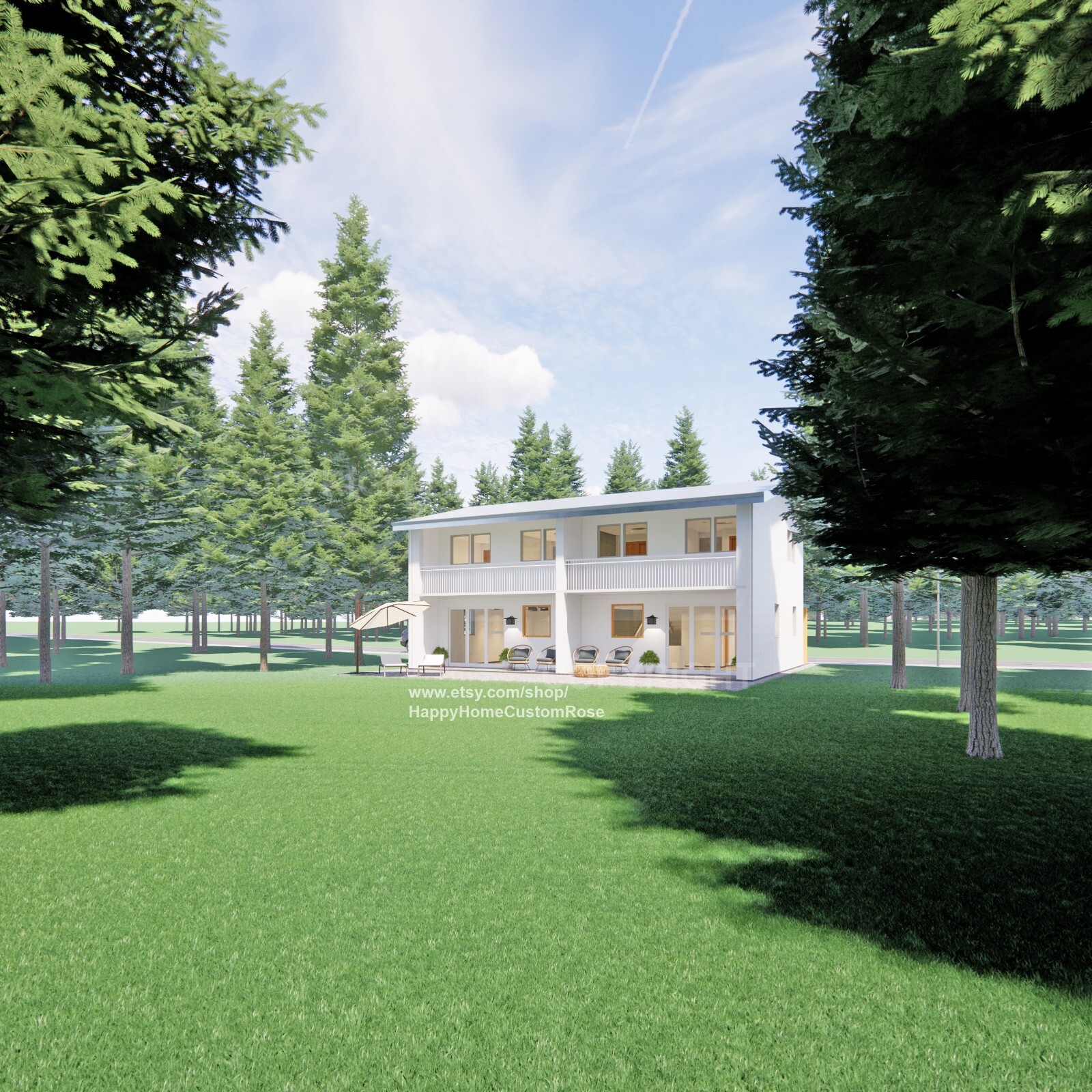 Two level duplex Investment Plan – 2 Bed 1 bath – 1200 SF – Drawings Blueprint