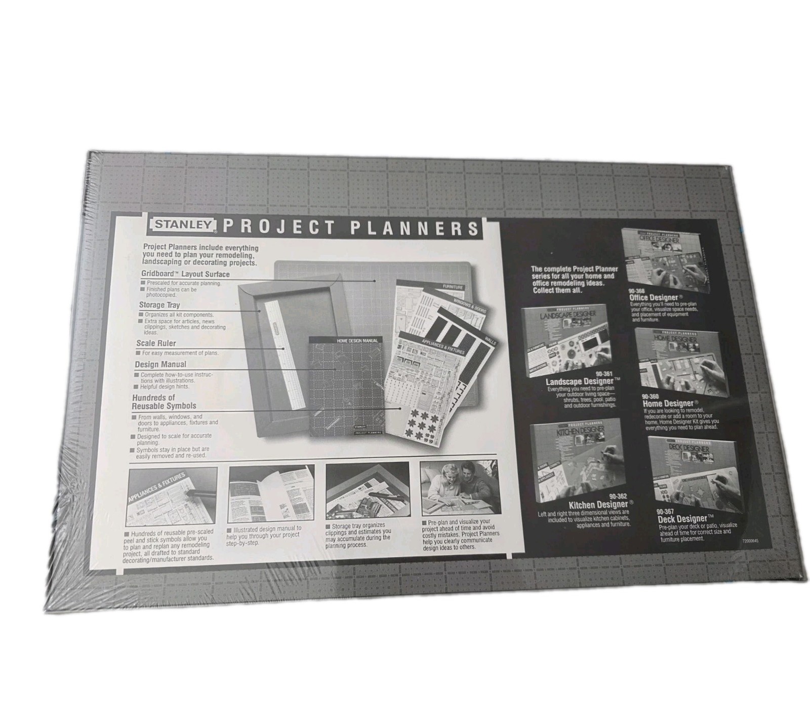 Stanley Project Planners Deck Designer Scale Gridboard Brand New Sealed