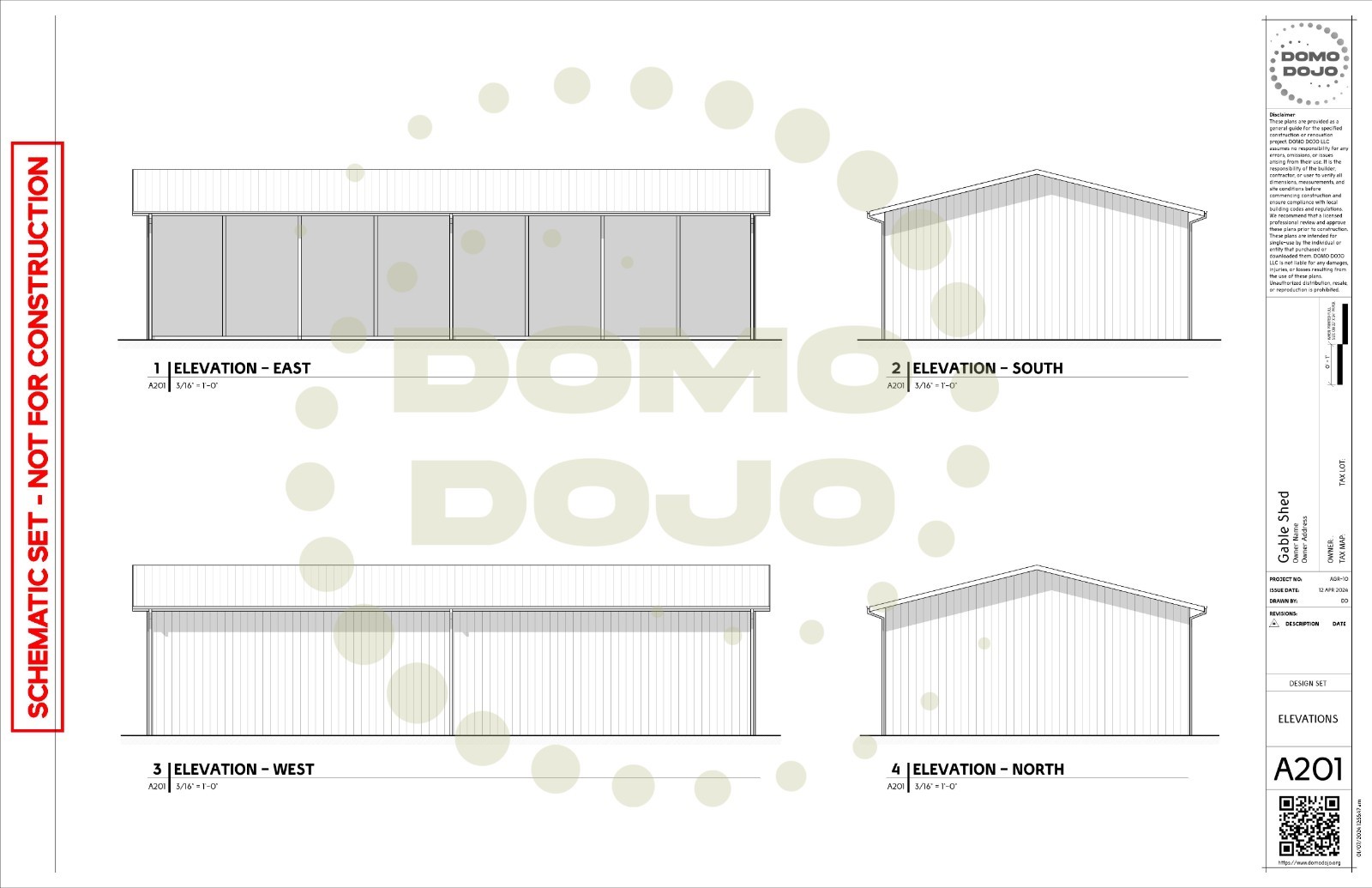 Gable Shed Agricultural Building Plans – PDF Downloadable Blueprint
