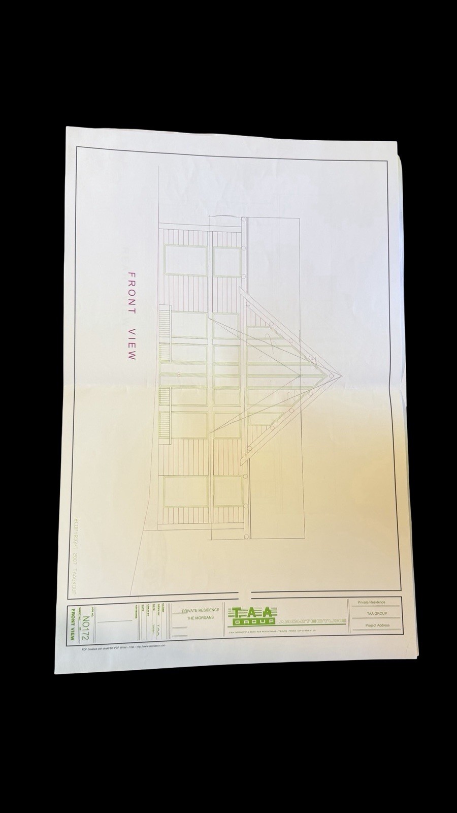 Lot of 20 Residential Architectural Blueprint Plans TAA Group House Floor Plans