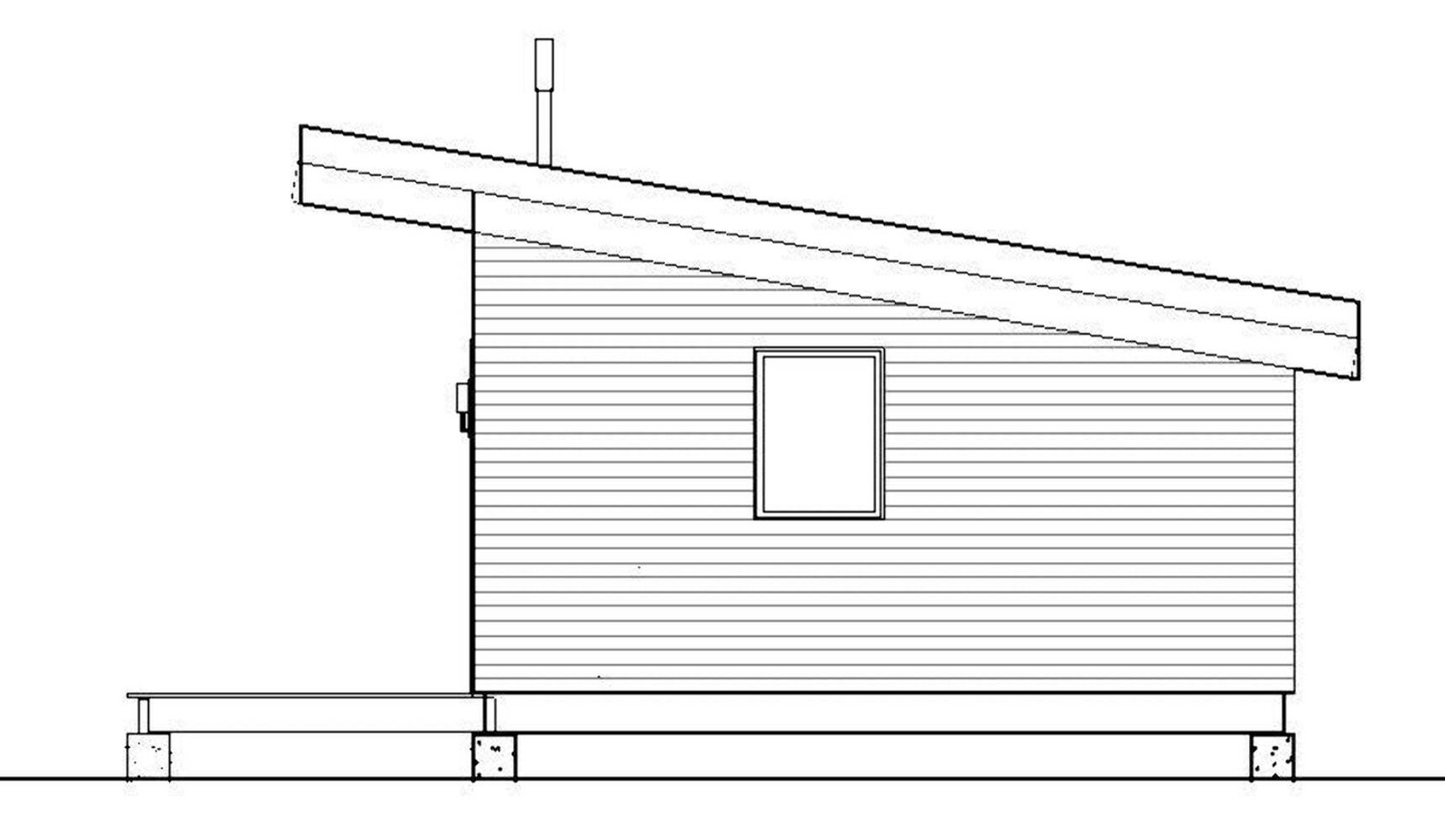 Modern In-Law Suite Plans 19×28 – ADU Cabin – Guest House Blueprints