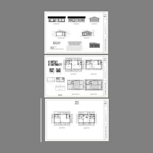 36×20 House — 1 Bedroom 1 Bath — 720 sq ft — PDF Floor Plan — Model 1A
