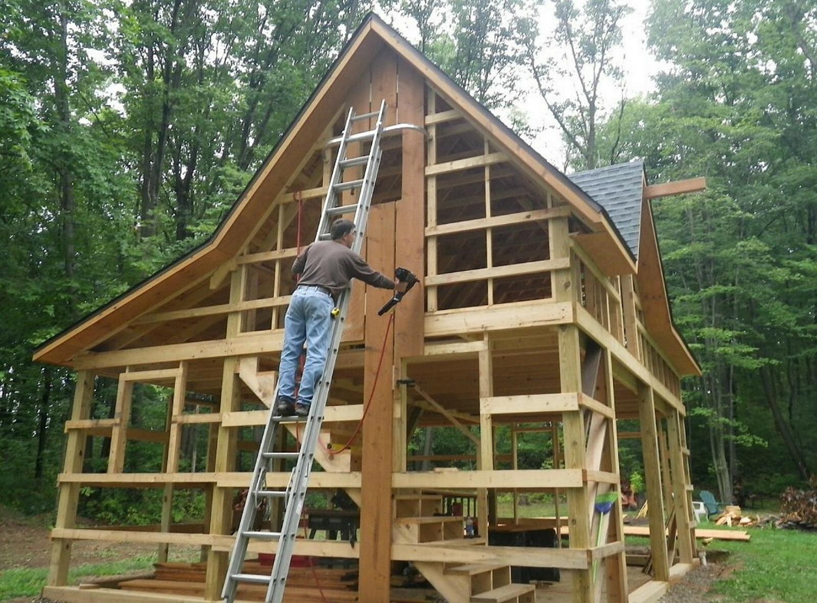 19 Backyard Barn Designs – Complete Pole-Barn Construction Plans (B1)