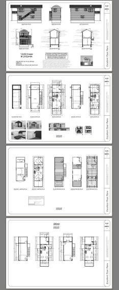 12×32 House — 461 sq ft — PDF Floor Plan — Model 9A