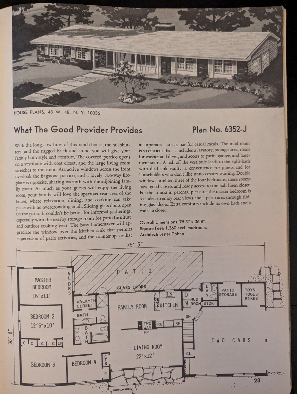 Vintage 1976 Popular Homes And Plans 61th Edition Building Plans