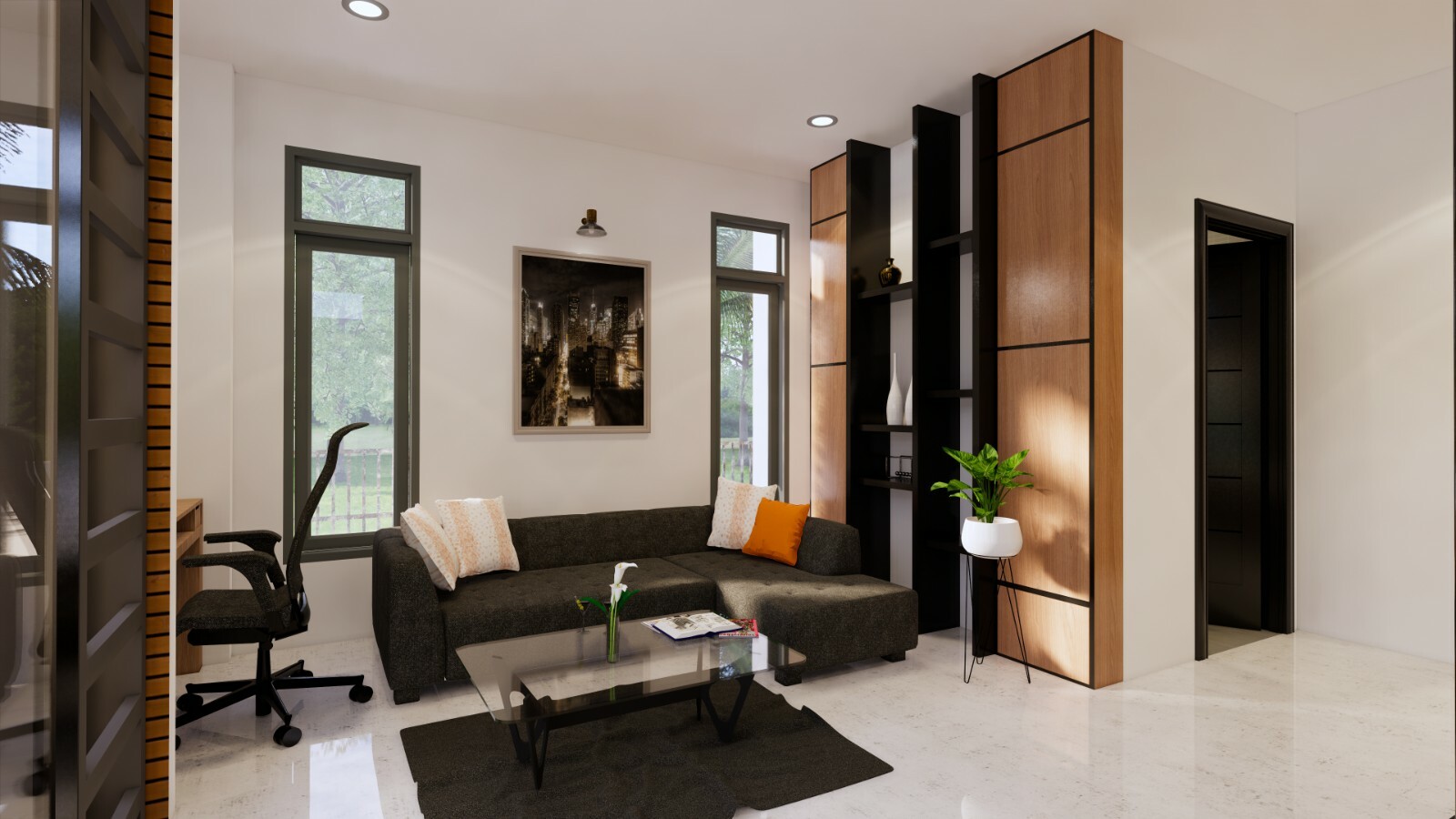 36×34 Feet Modern House Plan 11×10.5 Meter 2 Beds 2 Baths Gable (A4 Hard Copy)