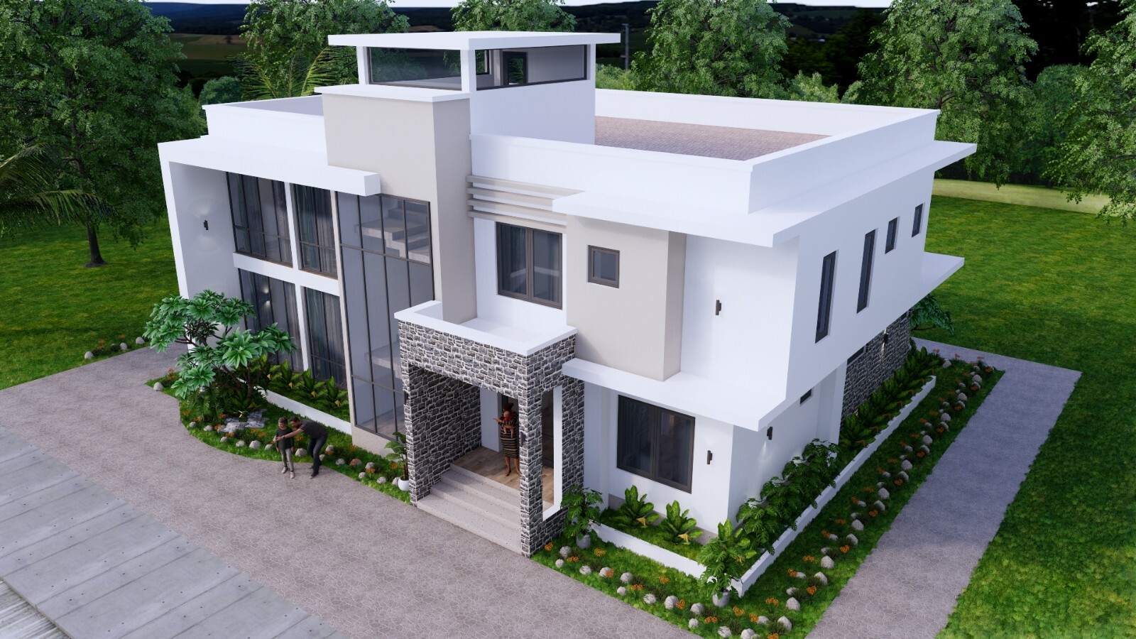49×33 Feet House Design Plan 15×10 Meter 4 Beds PDF Full Plan (A4 Hard Copy)