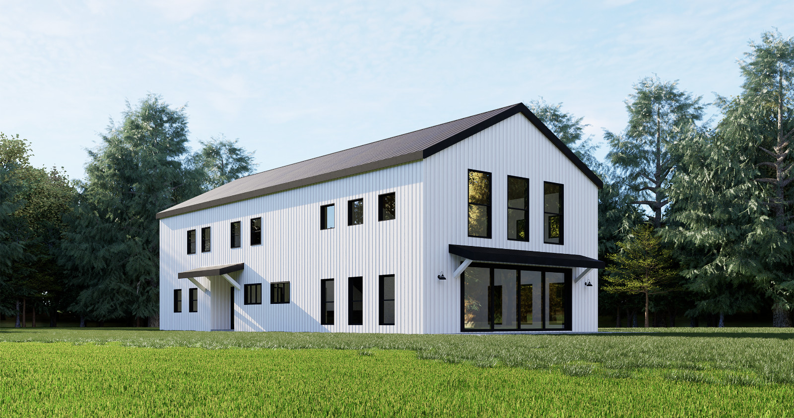 Barndominium House Plan, 5 Beds 3 bath with loft, 32’x70′ plan 2,400 sq ft | PDF