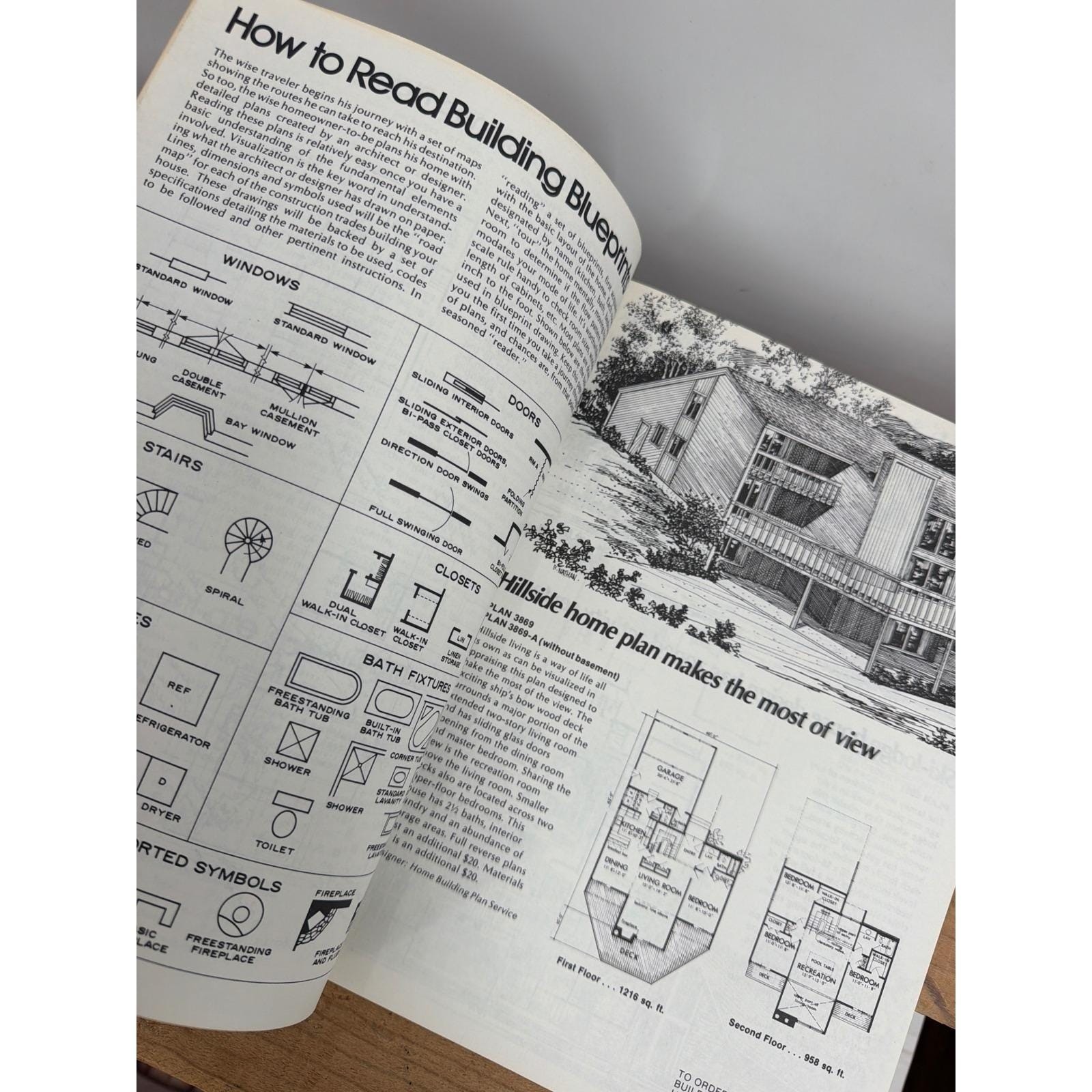 Contemporary Home Plans 1978 Vintage Architecture Blueprint Book Hudson Guides