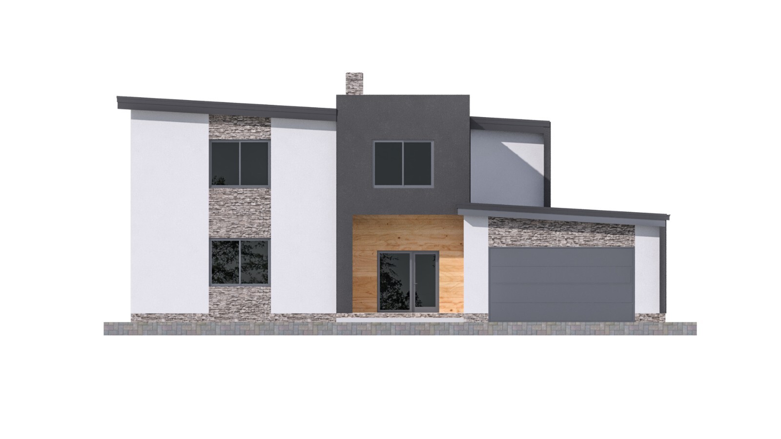 60’x60′ 3 Beds, 3.5 Baths Hi-tech Style Architectural Build Plans PDF.