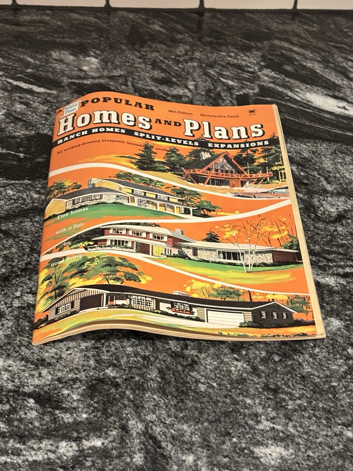 Vtg 1978 Illustrated Popular Homes & Plans 66th Edition Blueprints Magazine MCM
