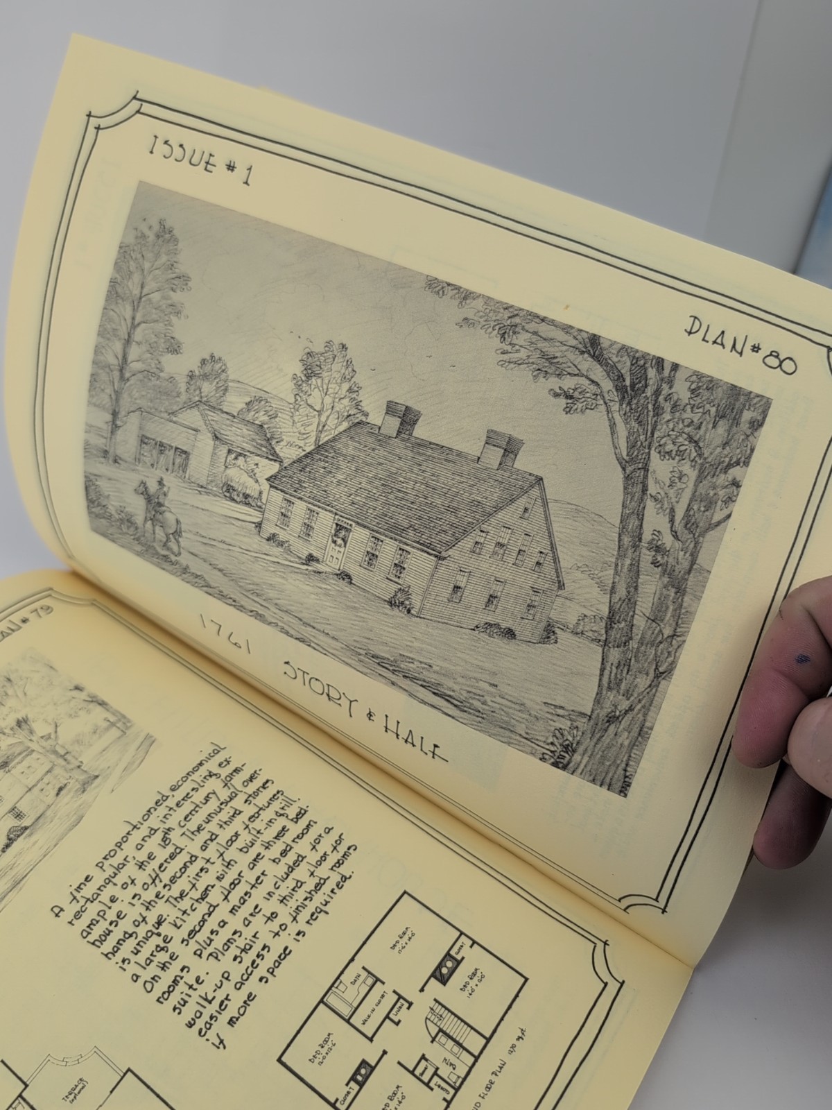 Old Colonial Houses 32 Plans Blueprints by Evan Pollitt PB