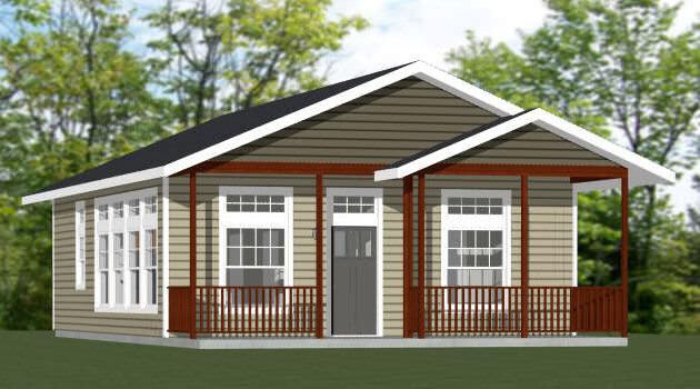 26×34 House — 1 Bedroom 1 Bath — 884 sq ft — PDF Floor Plan 1