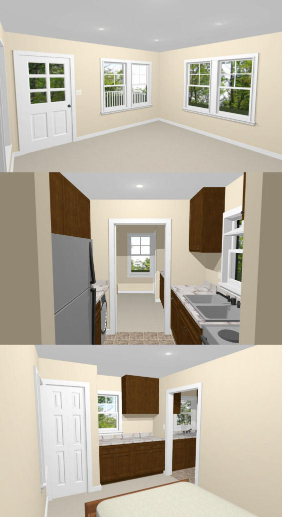 14×30 Tiny House — 419 sq ft — PDF FloorPlan — Model 1A