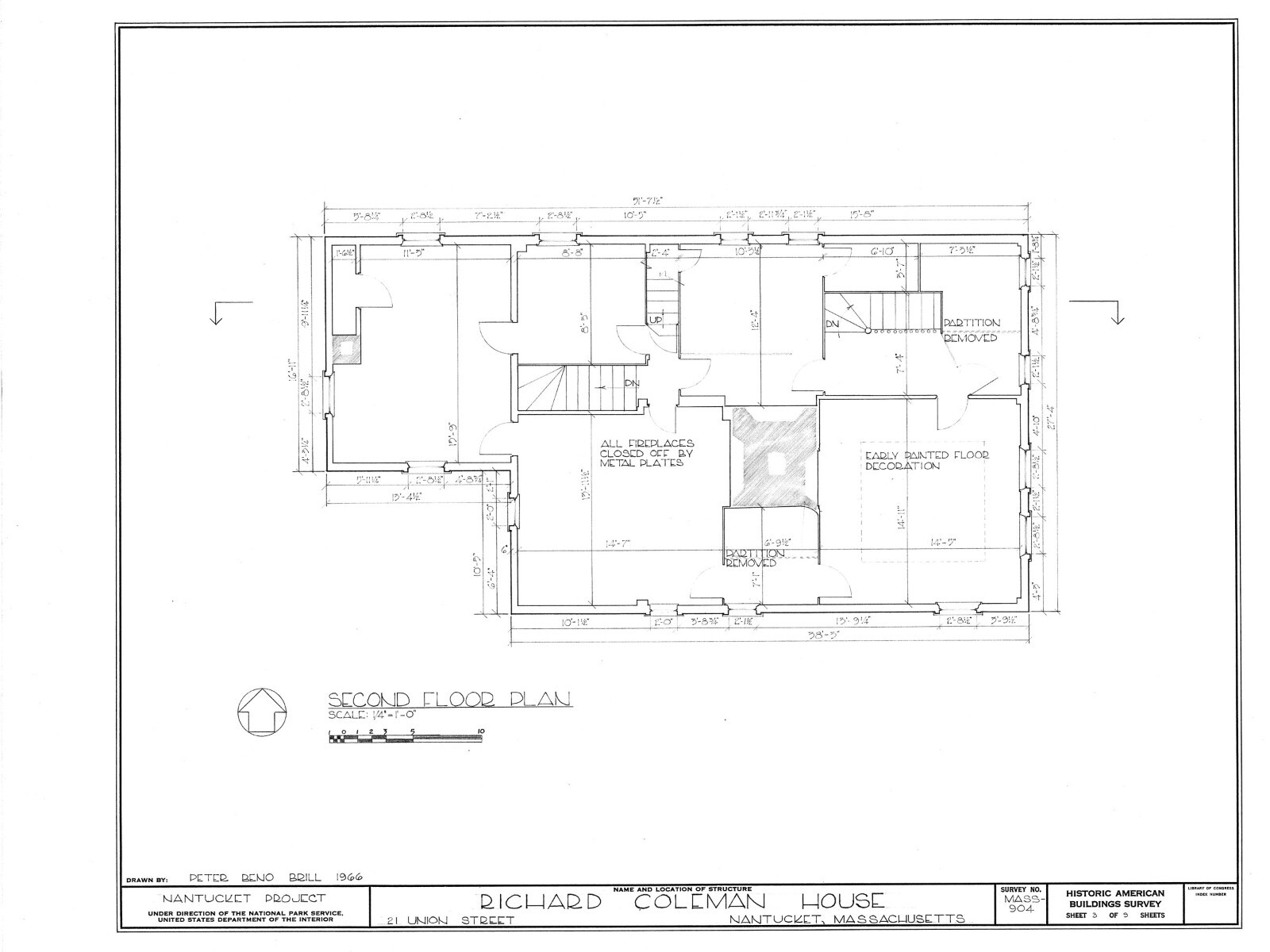Colonial gambrel roof house plan, Early American, printed architectural drawings