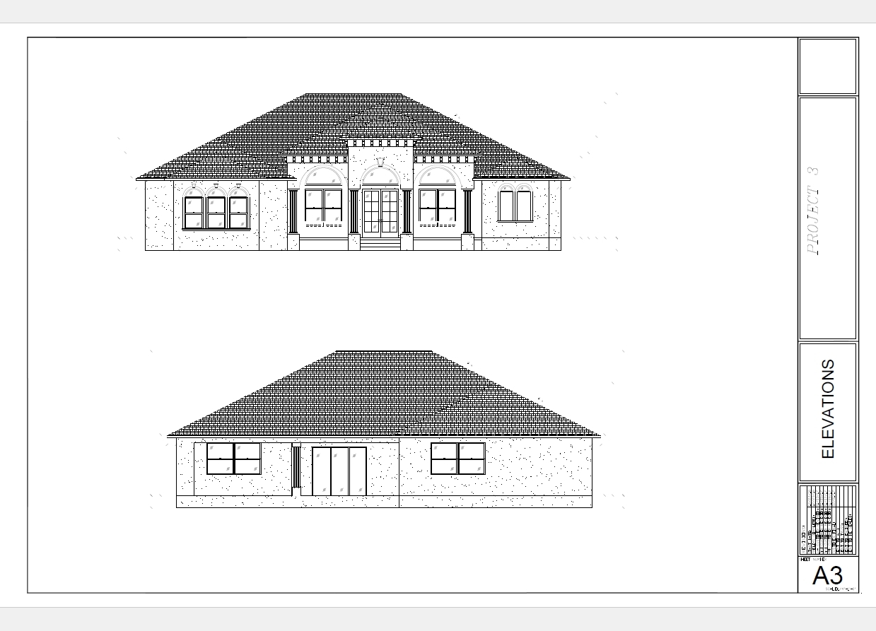 4,958 sq/ft Custom Home Plan Blueprints COMPLETE SET in PDF NEW Big VIP House P3