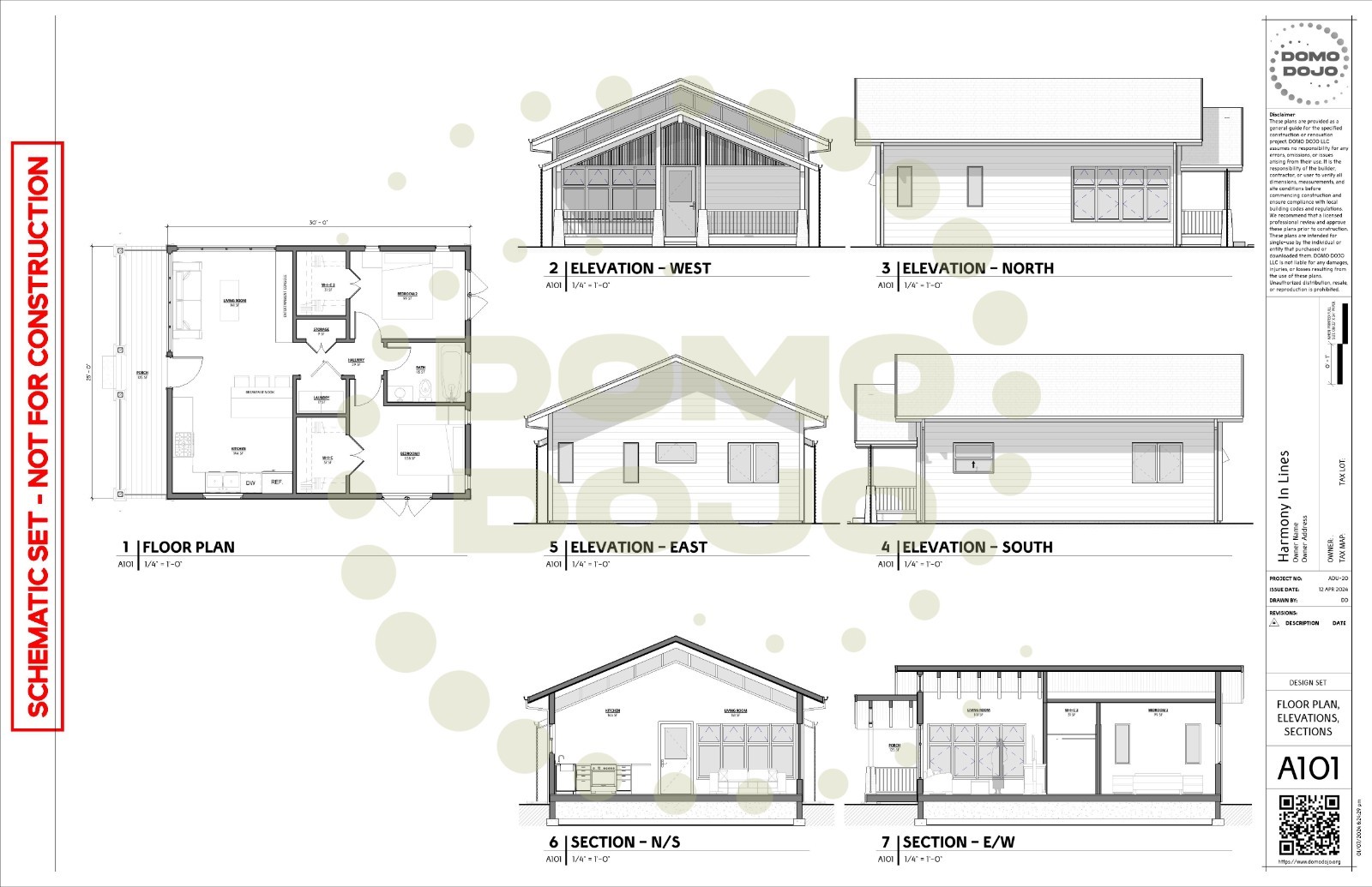 Harmony-In-Lines ADU Plans – PDF Downloadable Blueprint