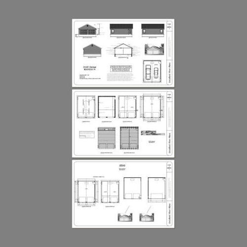 24×30 2-Car Garage — 720 sq ft — PDF Floor Plan — Model 3A
