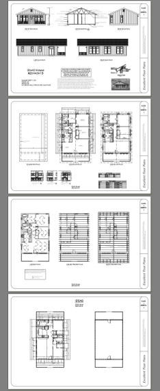28×40 House — 2 Bedroom 2 Bath — PDF Floor Plan — 1,120 sq ft — Model 1B