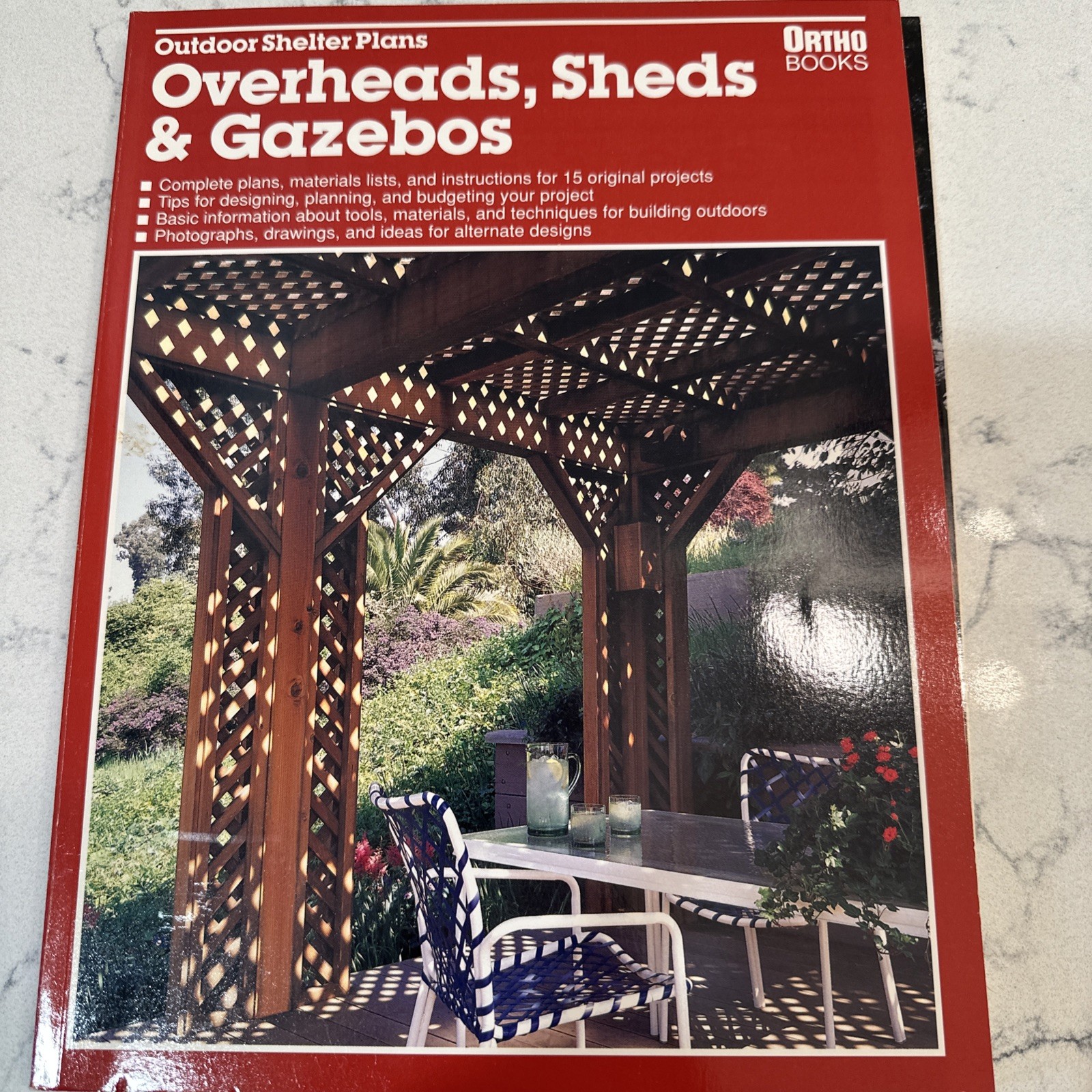 Lot of 3 Vintage DIY Gazebo Patio Hot Tub Plan Design Build Books 1990s Sunset