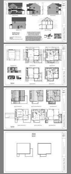 30×24 House — 1 Bedroom 1.5 Bath — 1,029 sq ft — PDF Floor Plan — Model 7C