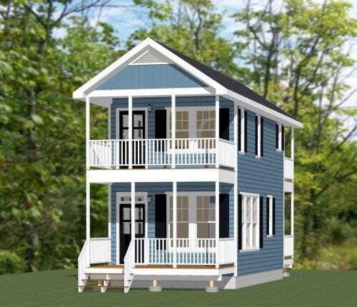14×28 House — 749 sq ft — PDF FloorPlan — Model 6G