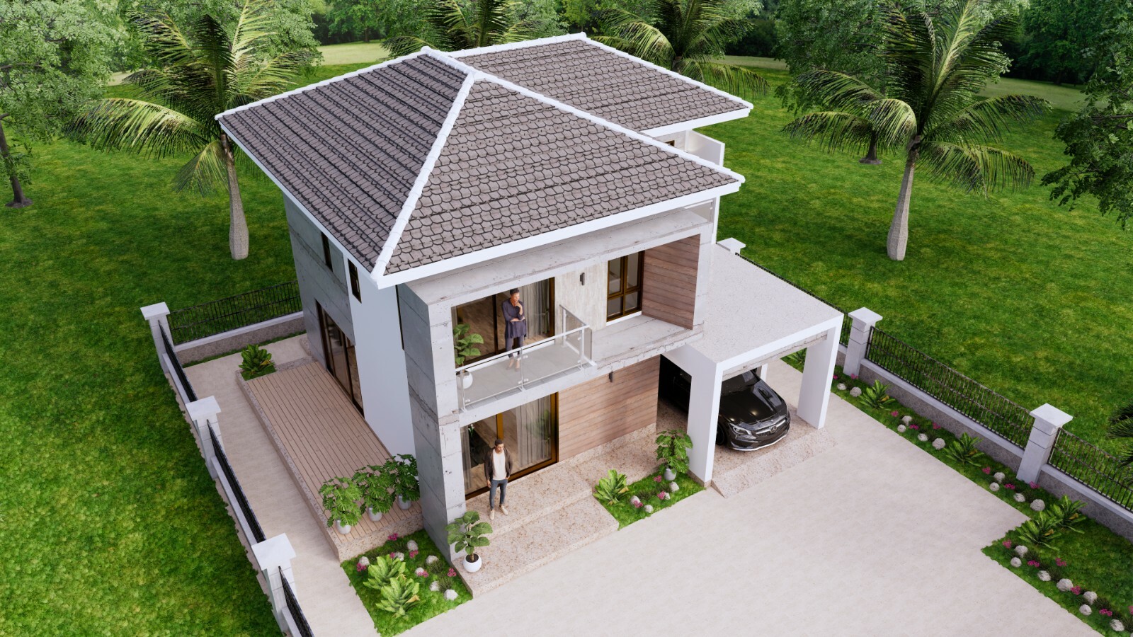 30×31 Feet Small House Design 9×9.5 Meter 3 Beds Full PDF Plan (A4 Hard Copy)