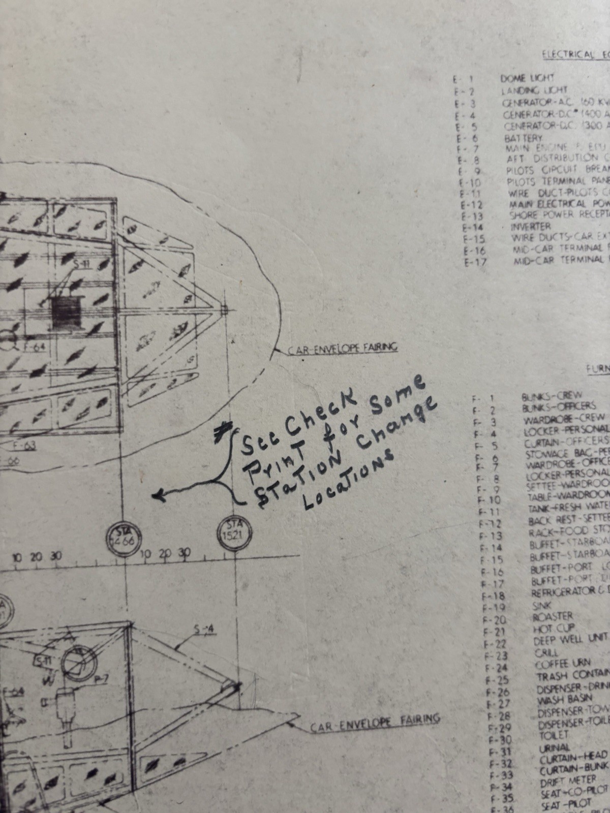 Goodyear Aircraft Corporation Airship Inboard Profile Blueprint
