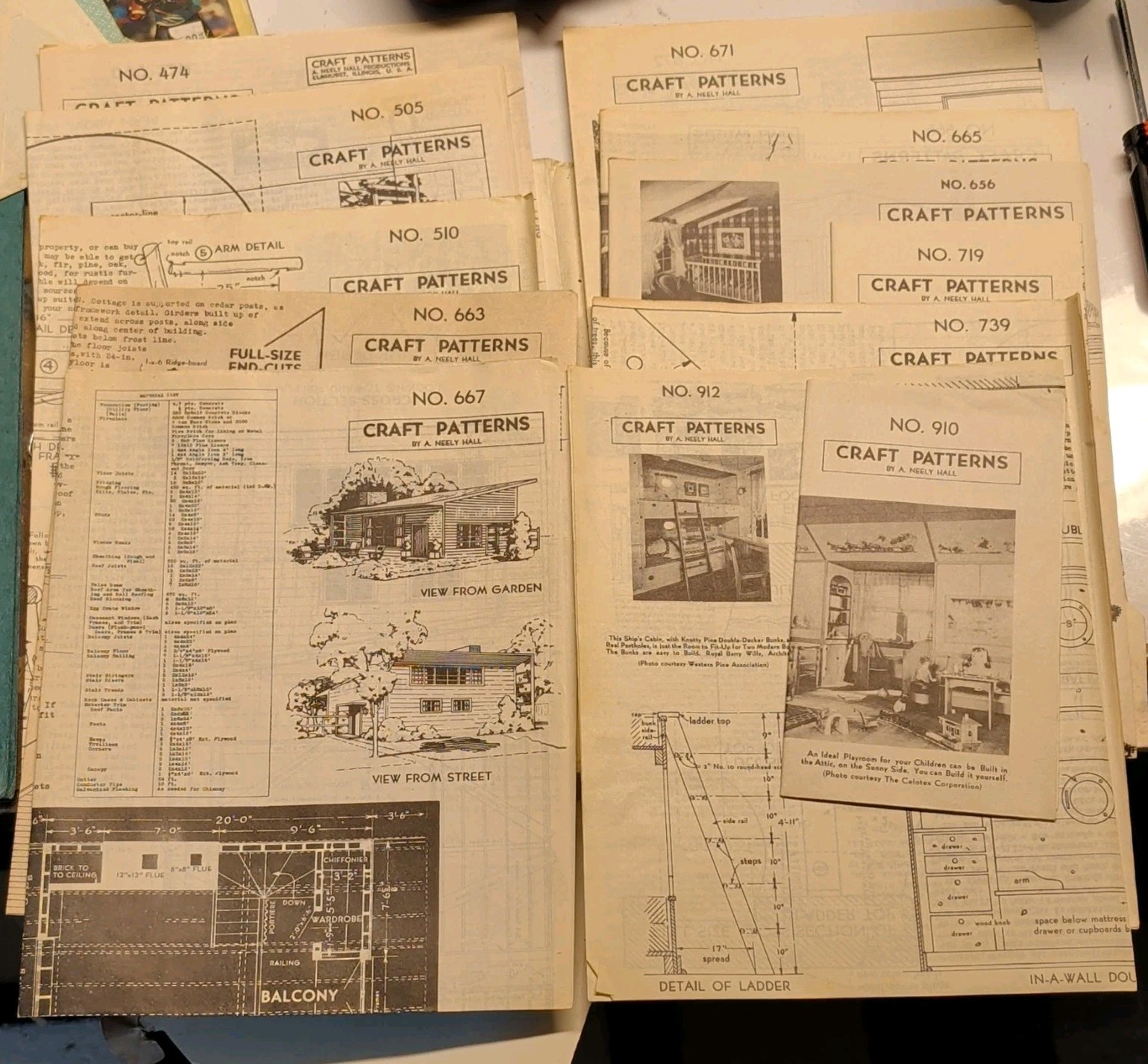 Craft Patterns Cabin & Cottage Packet Building Plans/Patterns