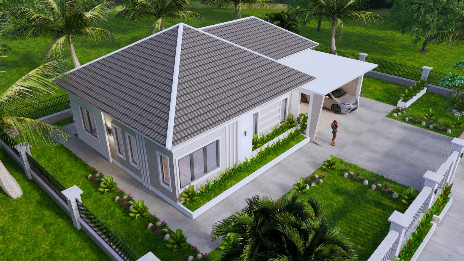 49×33 Feet House Design Plan 15×10 Meter with 3 Beds PDF Plan (A4 Hard Copy)