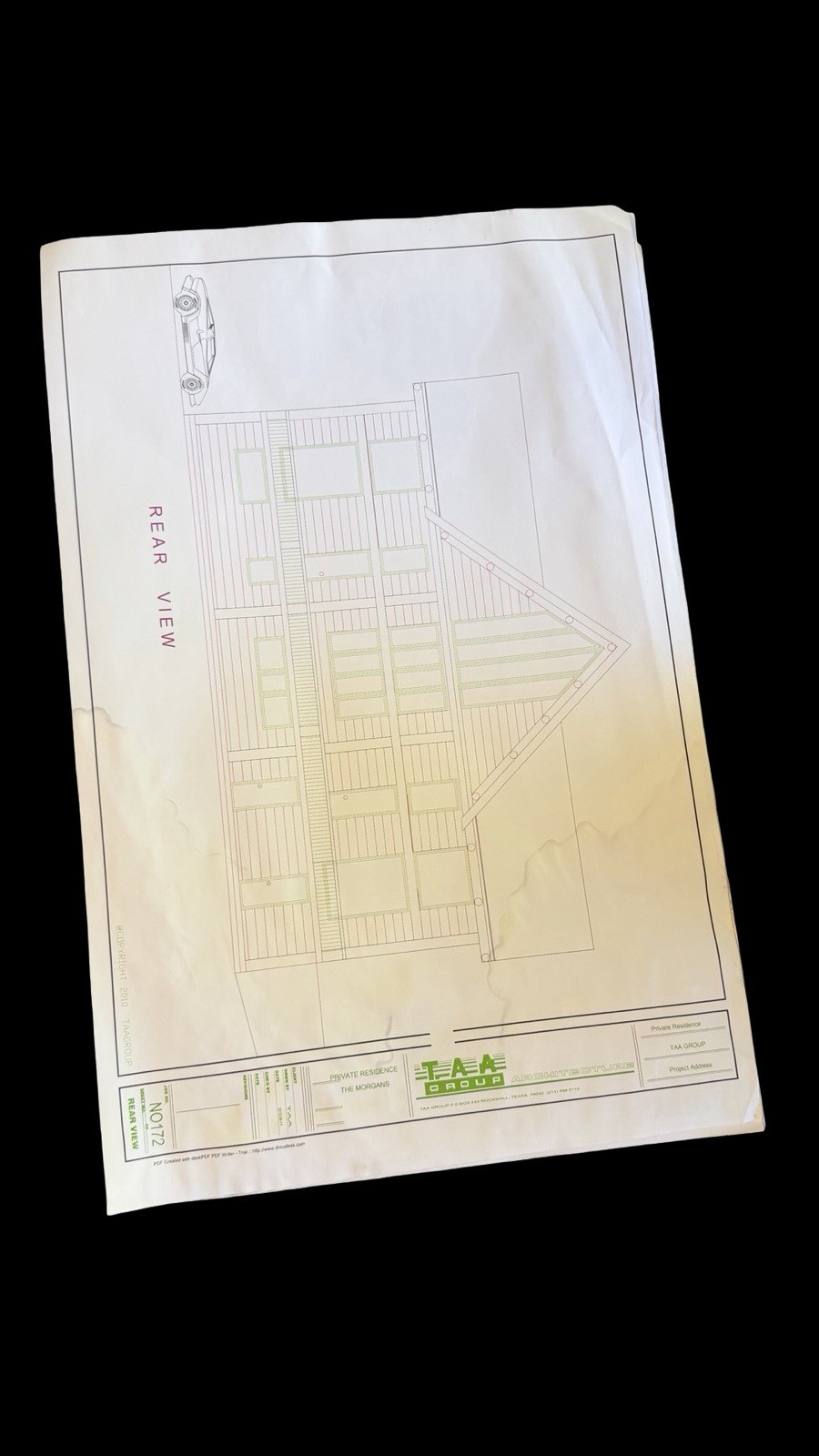 Lot of 20 Residential Architectural Blueprint Plans TAA Group House Floor Plans
