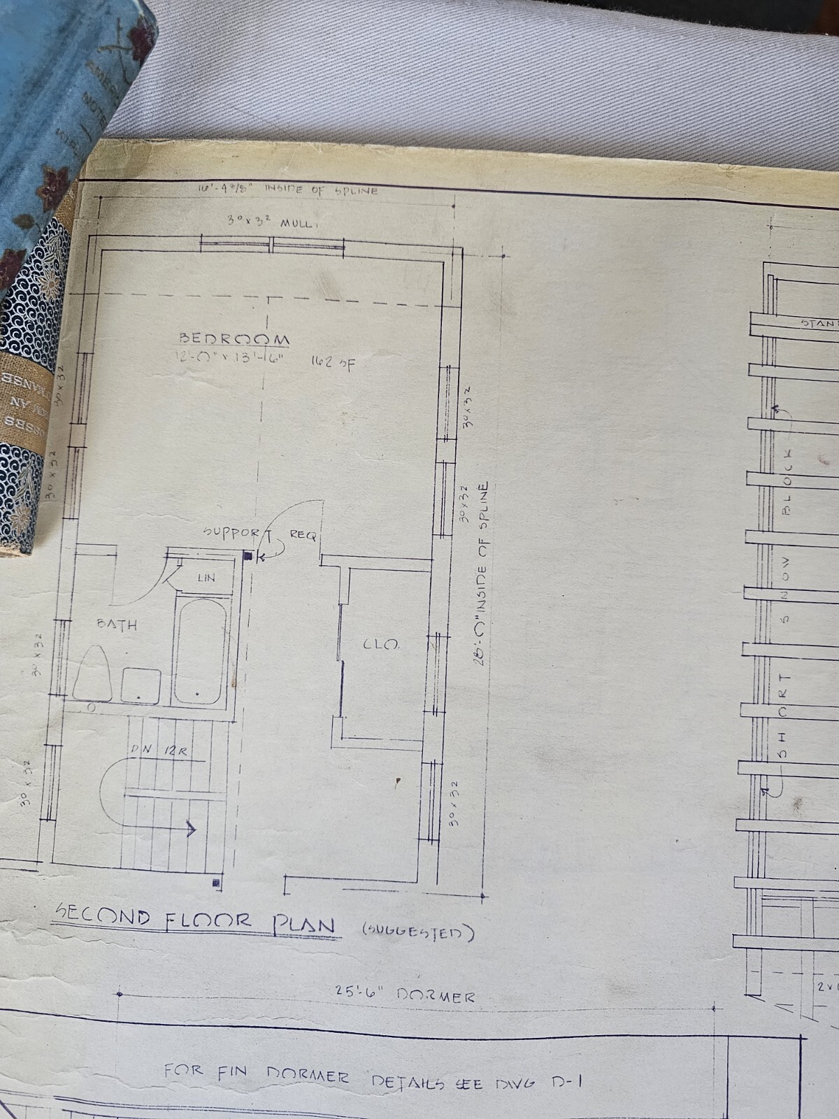 Vtg Vermont Log Buildings Shire 53- 26 Scale Blueprints Log Home 1977 (16) Pages