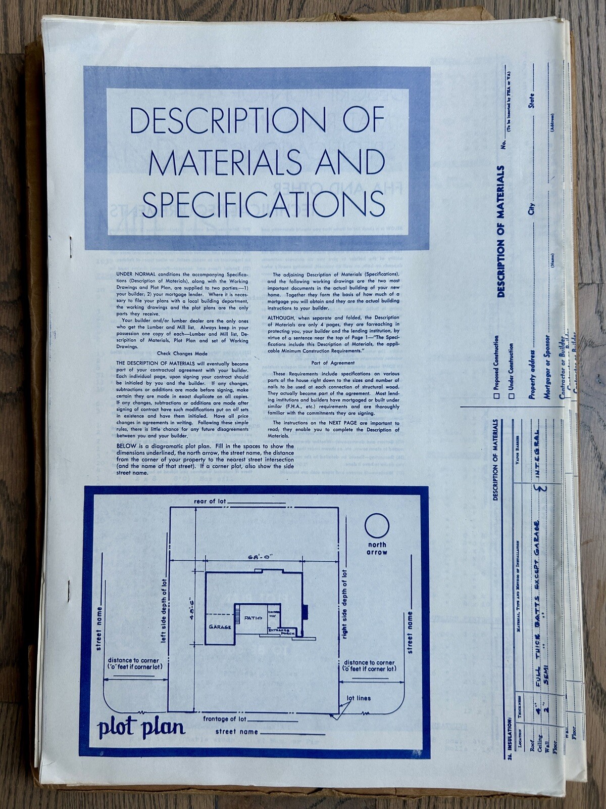 Vintage 70s Midcentury Modern Architectural House Plans Blueprints Home Layout