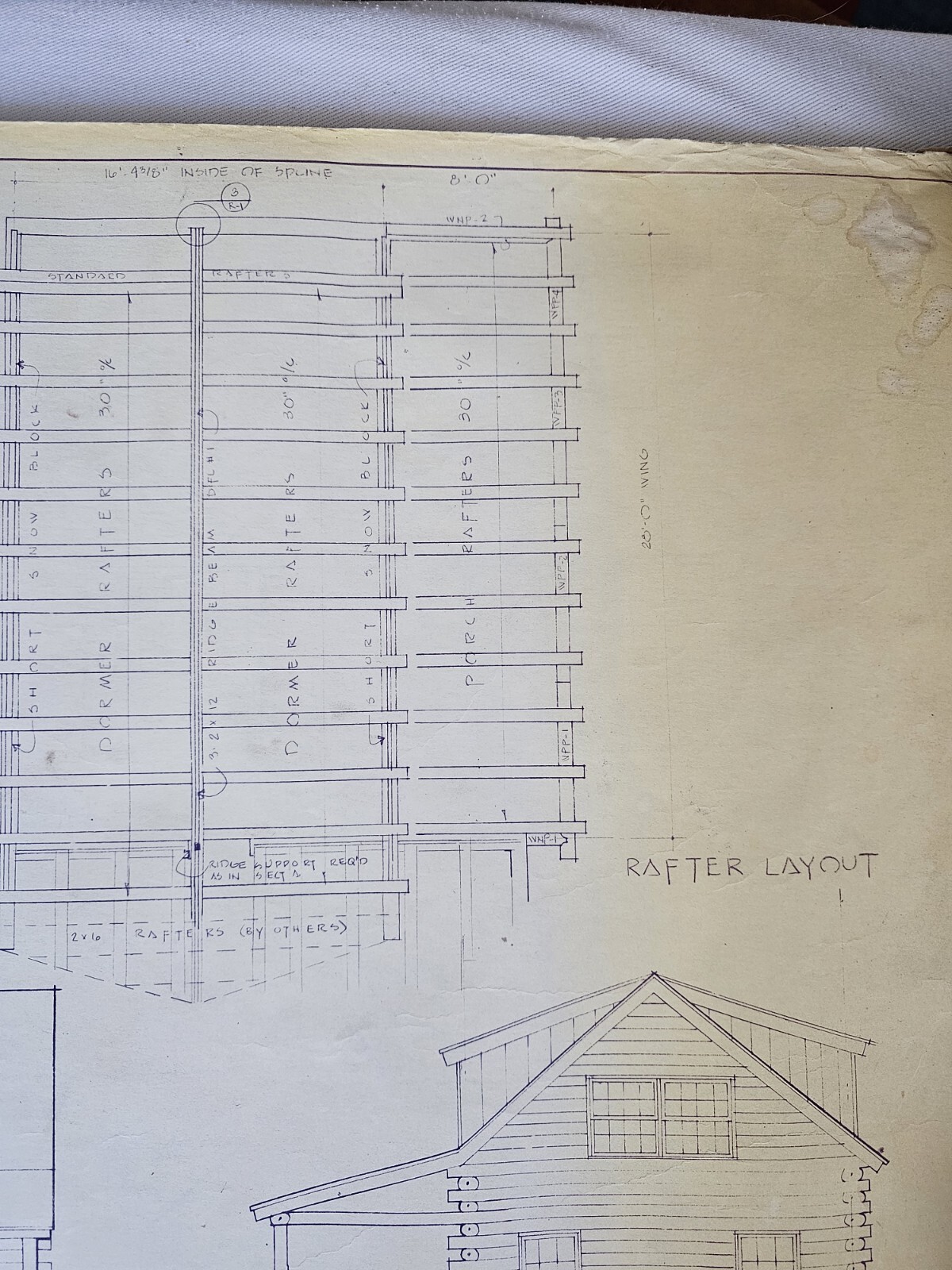 Vtg Vermont Log Buildings Shire 53- 26 Scale Blueprints Log Home 1977 (16) Pages