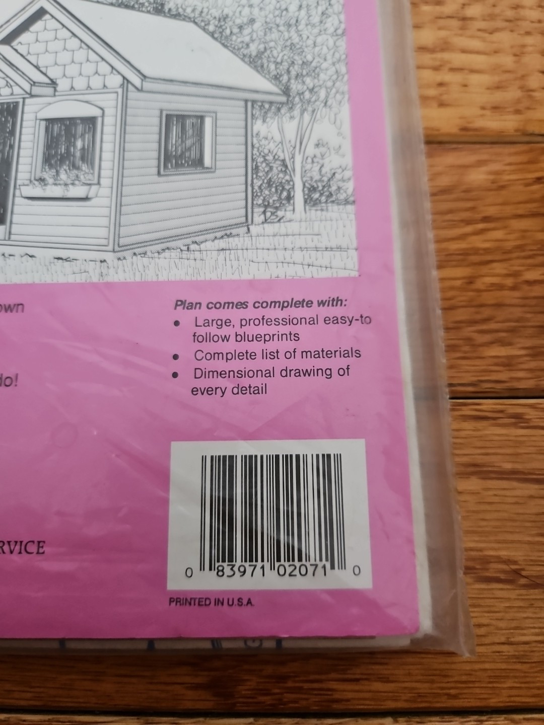 Build Your Own Children’s Playhouse Blueprint Plans Design # B2071 NIP, Ucando