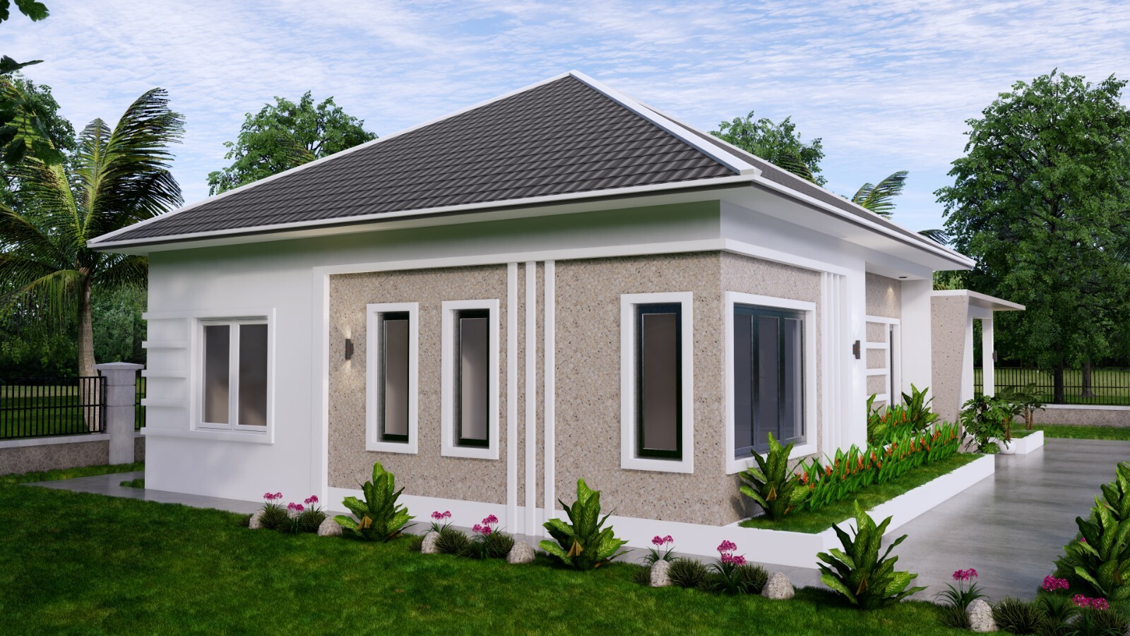 49×30 Feet House Design Plan 15×9 Meter with 3 Beds PDF Plan (A4 Hard Copy)