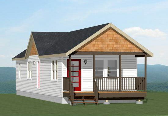 16×54 House — 2 Bedroom 1 Bath — 864 sq ft — PDF Floor Plan — Model 1A