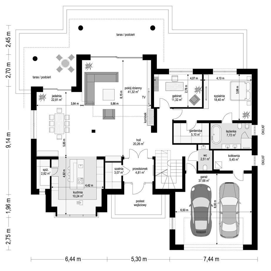 3 bedroom house plan with garage