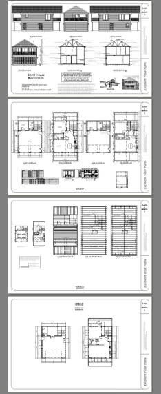 24×32 House — 1 Bedroom 1.5 Bath — 830 sq ft — PDF Floor Plan — Model 7A