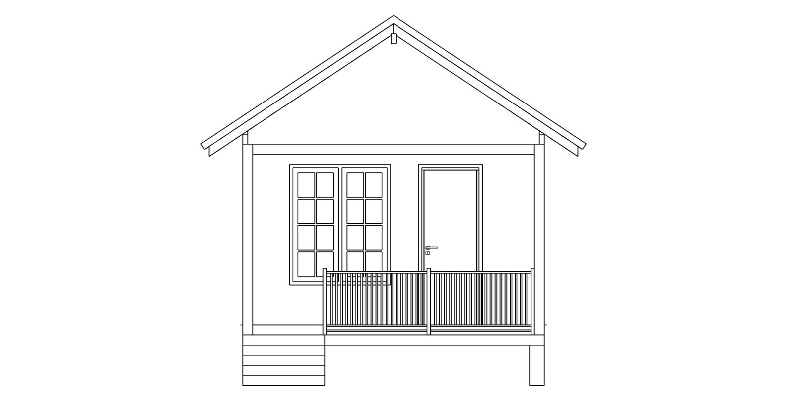 Custom Tiny House Plan 3D images DWG CAD File And PDF For Blueprint Plans