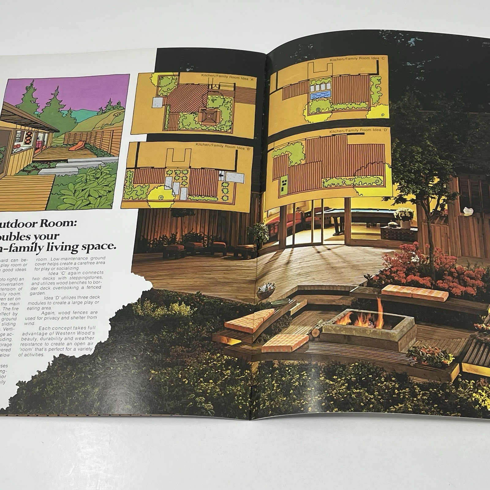 1960’s Western Wood Products The Outdoor Room House Design Idea Dealer Brochure