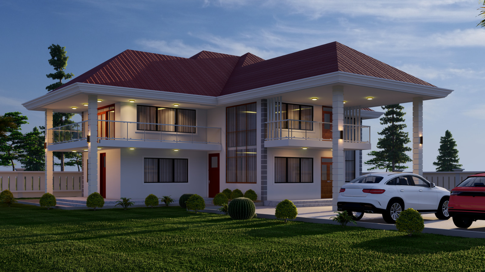 MODERN 5 BEDROOM VILLA PLAN