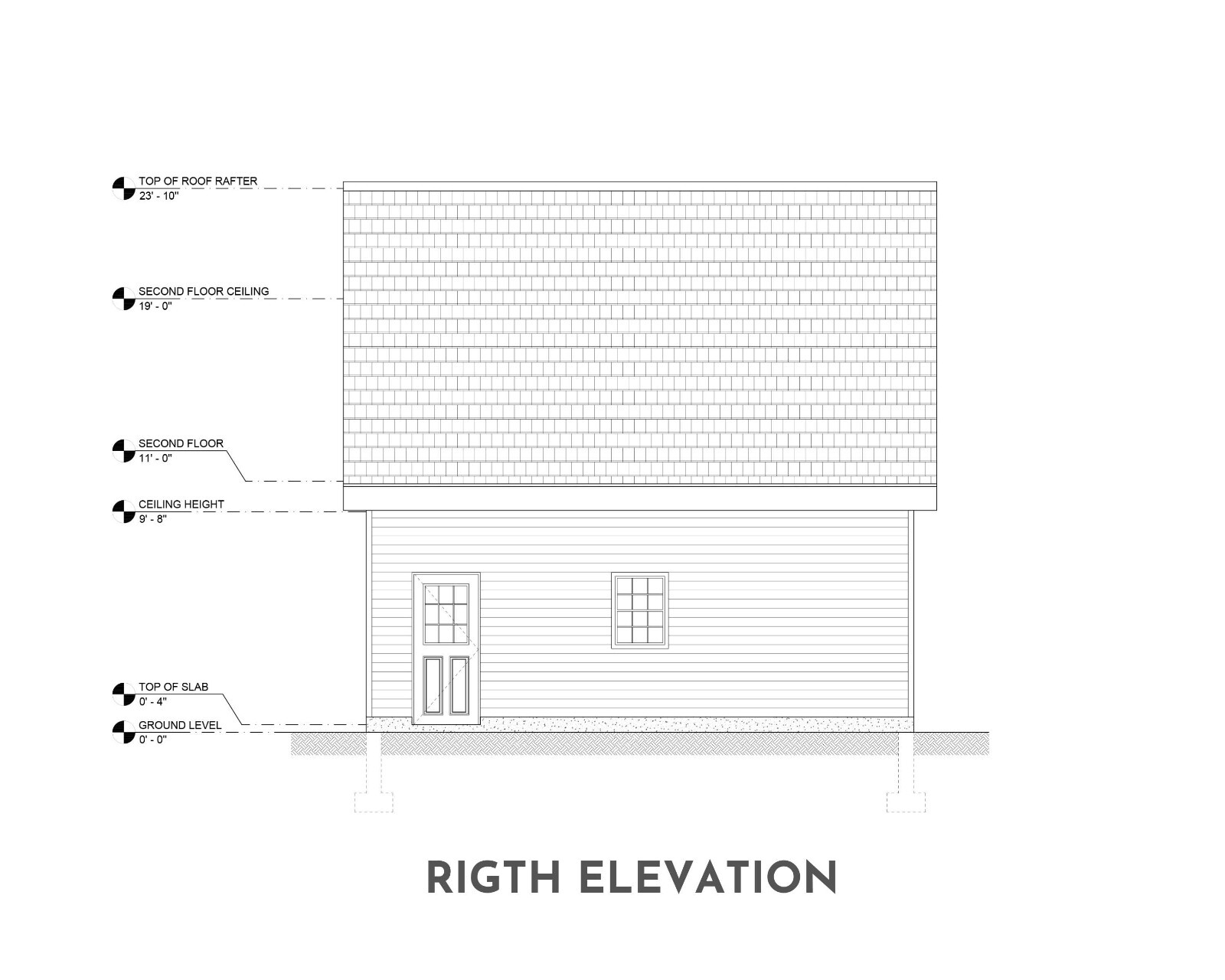 24′ x 24′ Two Car Garage, Detached Garage, 576 Sq Ft, 9 ft Walls, Attic Room