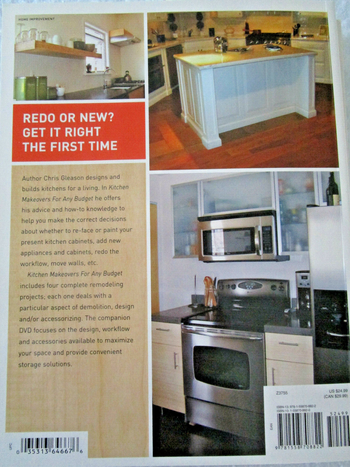 KITCHEN MAKEOVERS How-To Book & DVD. See contents in photos. IDEAS INFORMATION