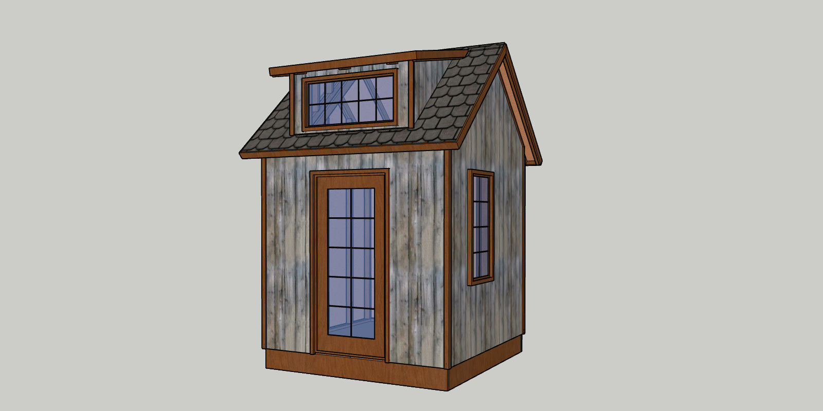 8′ x 8′ Garden Shed Build Plans w/ Eave and Window, Lumber List -PDF