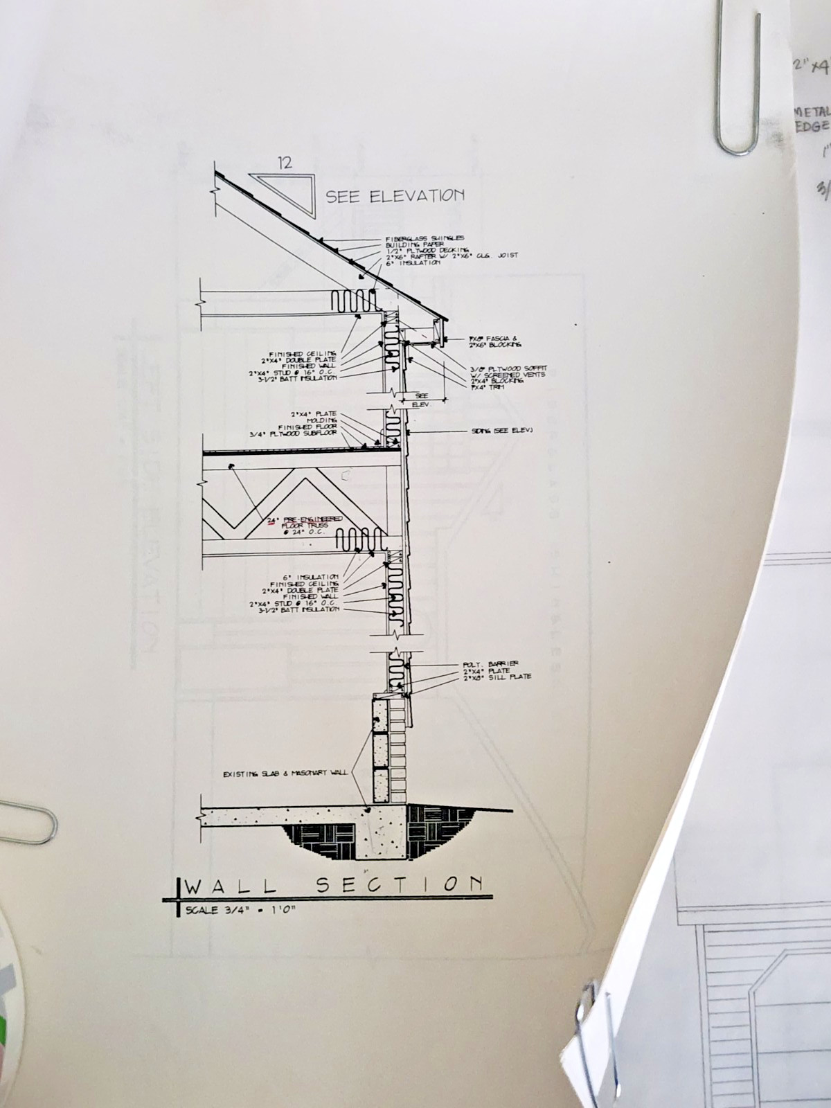 1989 Vintage 2 Story Double Car Garage Addition 18 Page Paper Blueprint Plan